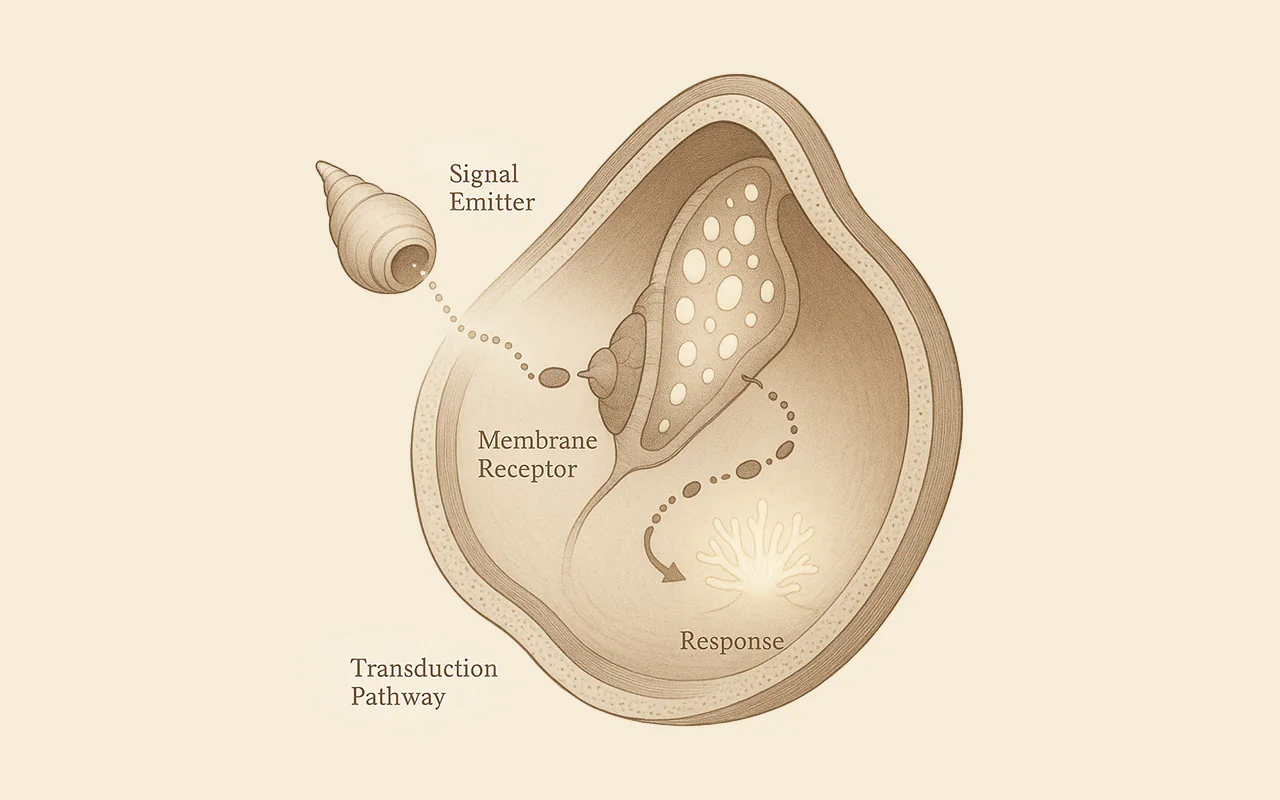 Organisms Utopia scientific reference showing cellular signalling