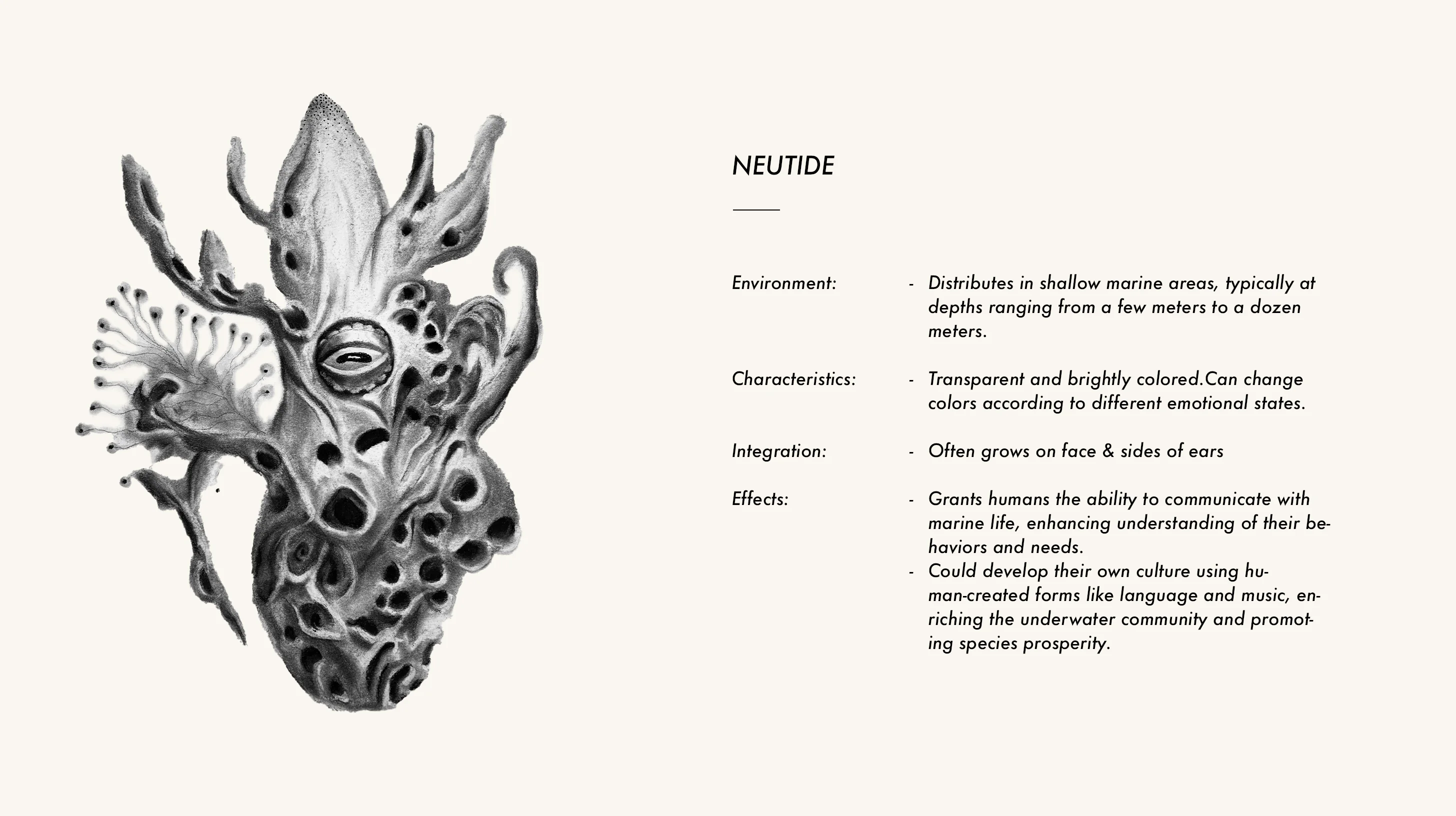 Neutide organism study