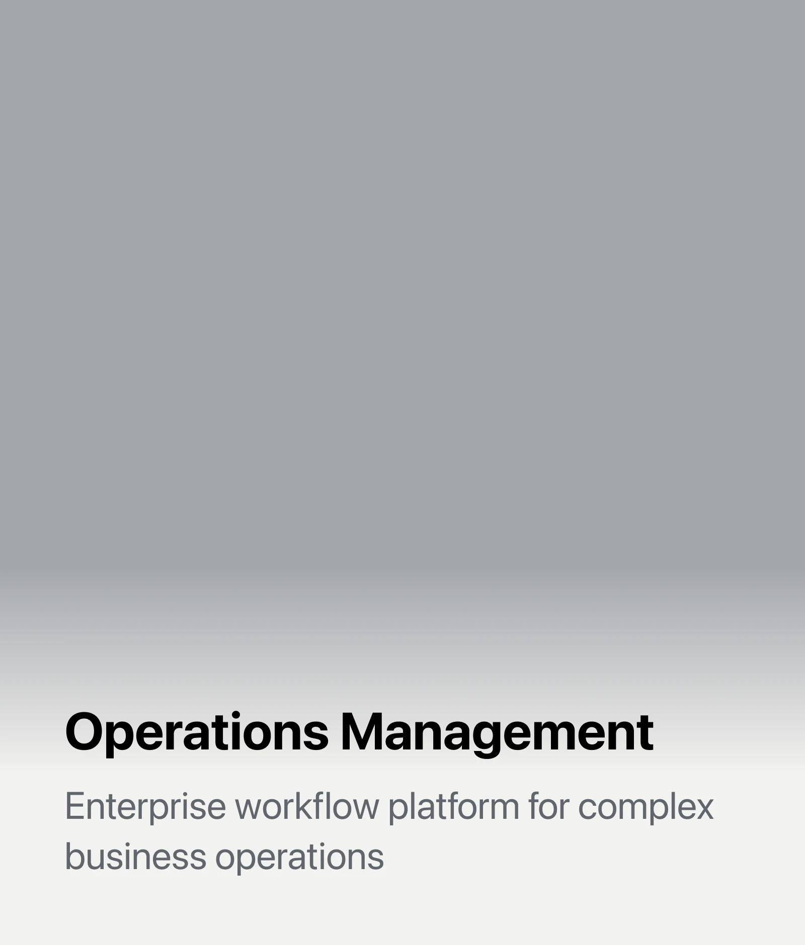 Operations Management