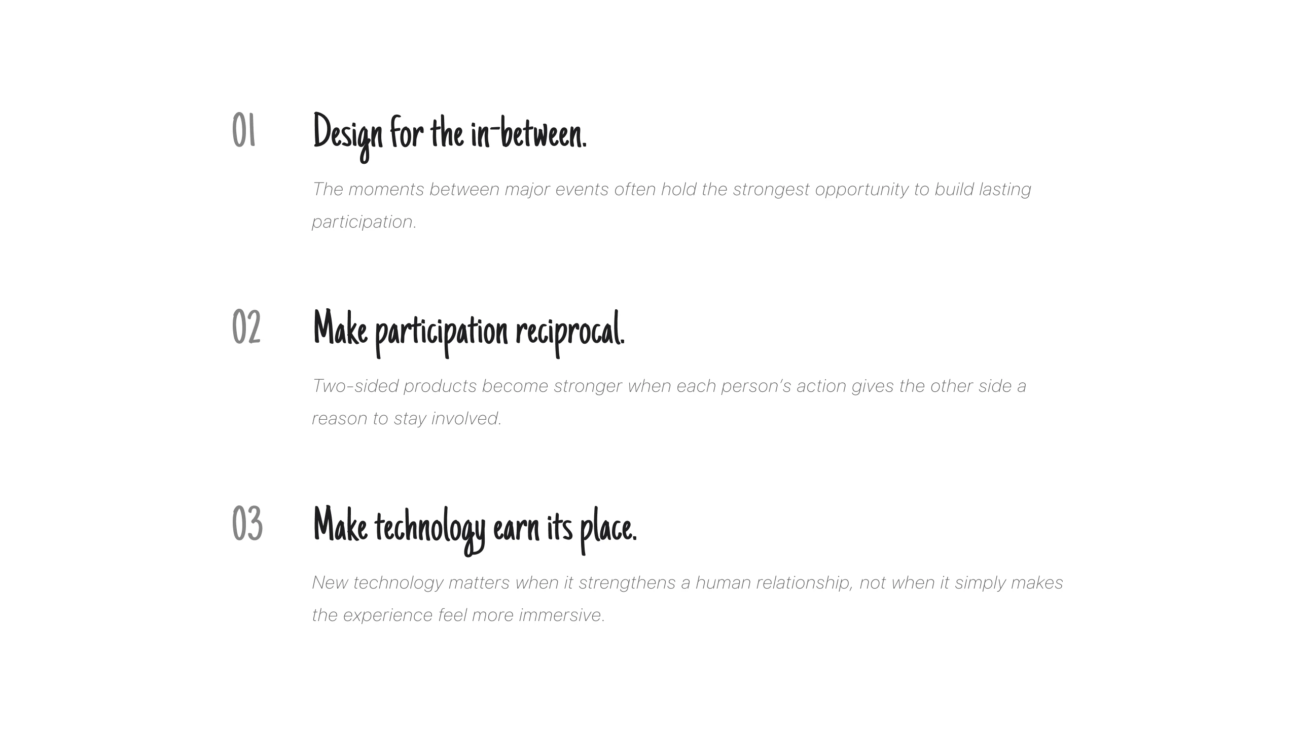 Close To Me reflections on designing for continuity, reciprocal participation, and purposeful technology